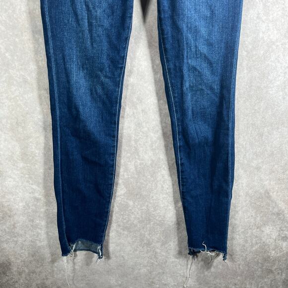 Anthropologie‎ Pilcro Skinny Jeans Womens Size 26 Blue Dark Wash Denim Mid Rise - Picture 3 of 13